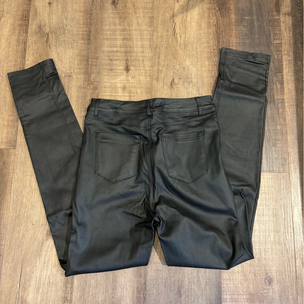 Faux leather pants